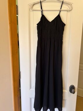 H&M Black Spaghetti-Strap Maxi Dress